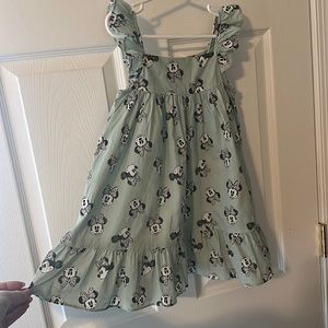 H&M Minnie Mouse dress 4T green